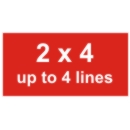 Plaque 2 x 4 seule