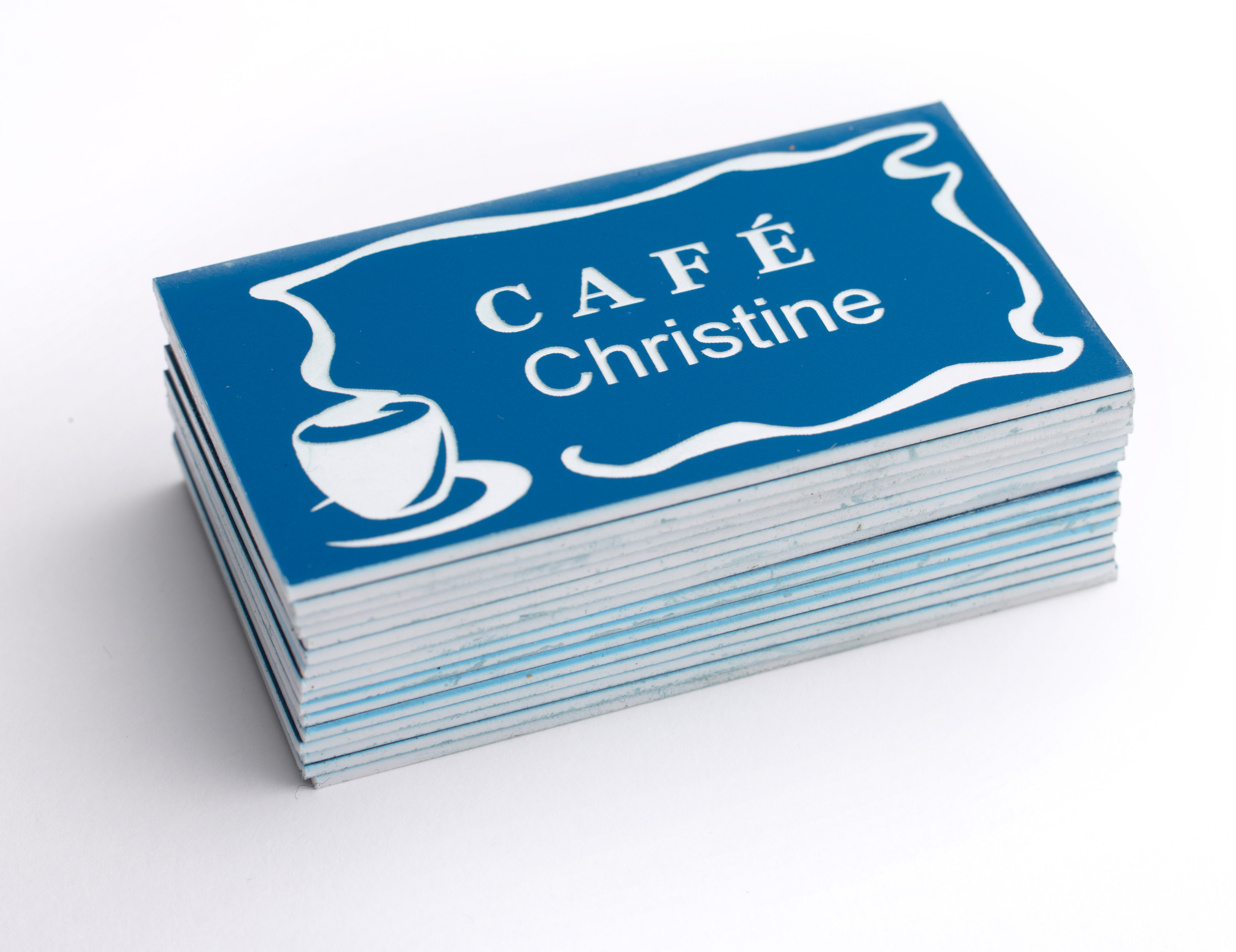Cartes de visite format paysage / recto
