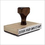 4" x 4" kézi bélyegző
