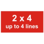 2 x 4 Alleen plaat