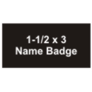 Naambadge 1-1/2 x 3