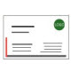 Demo bulk-upload lay-out Product - visitekaartje met vaste lay-out - liggend formaat, enkelzijdig