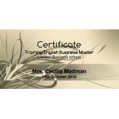Layout Bulk Upload Demo Product - Certificaat met vaste lay-out /  liggend formaat